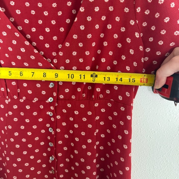 Forever 21 Red Floral Pattern mini dress 00s Style Y2K‎ grunge - Picture 7 of 9